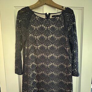Tibi Navy Lace Sheath Dress - Gorgeous Fit
